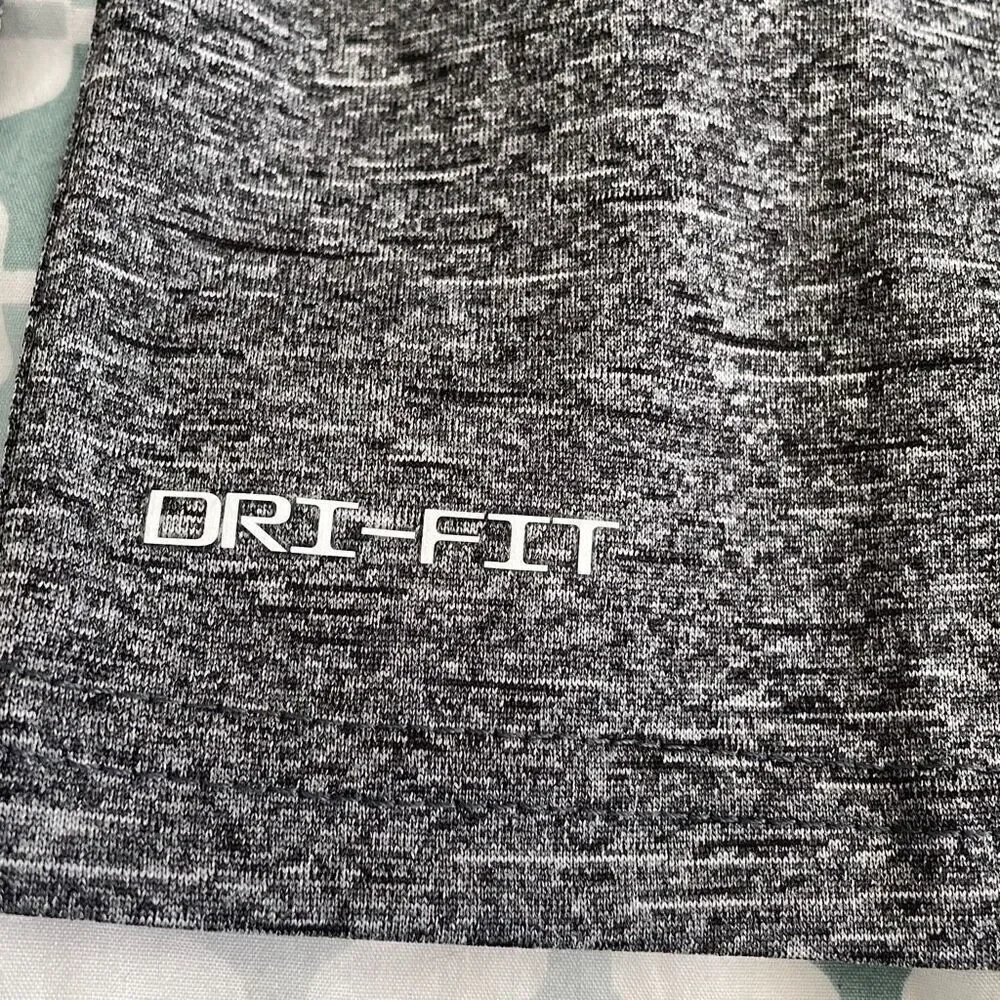 NWOT! Nike Swim Heather Gray UPF 40+ Dri-Fit Long Sleeve Shirt - Youth M